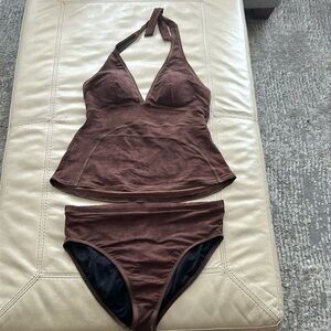 Magic Suit Brown Tankini Bathing Suit Set